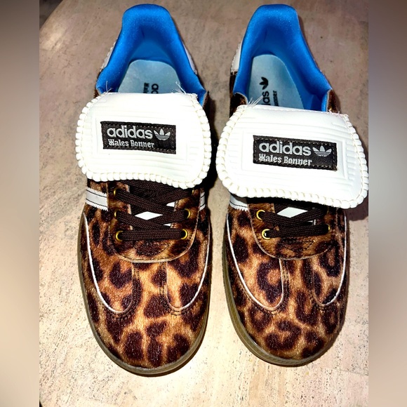 NEW Adidas Wales Bonner x Samba Leopard Pony Sneaker Shoes Men’s 11 Women 12 1/2 - Picture 2 of 11